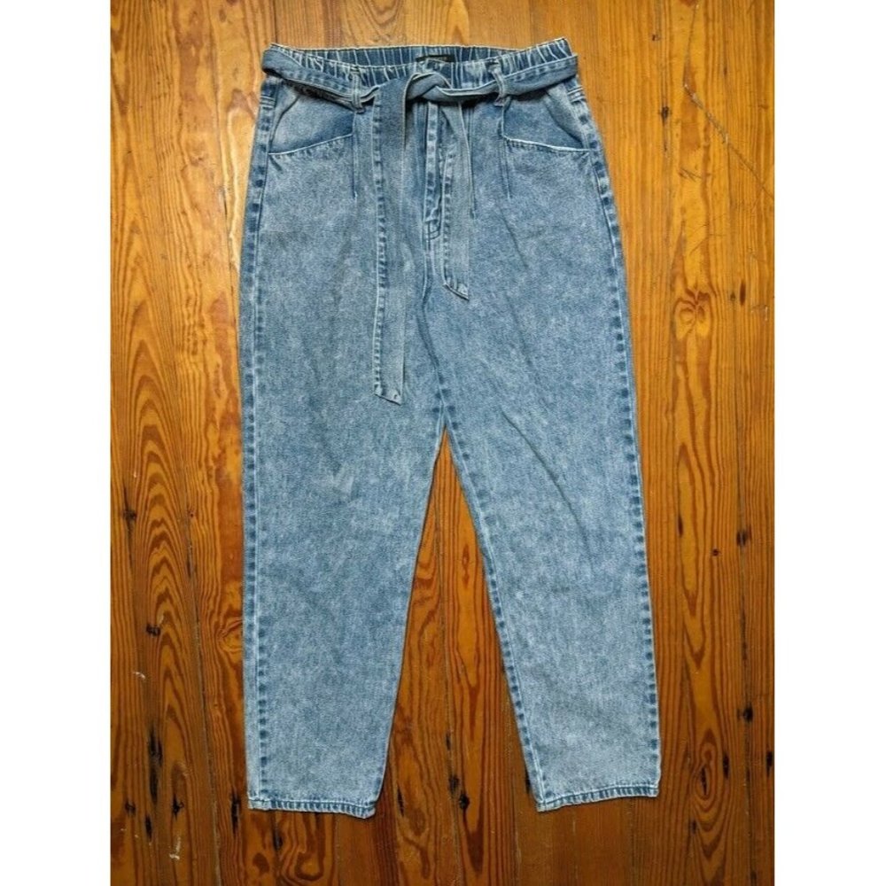 Forever 21 Denim Stonewash Acid Wash High Waist Rise Pants Jeans Size 30